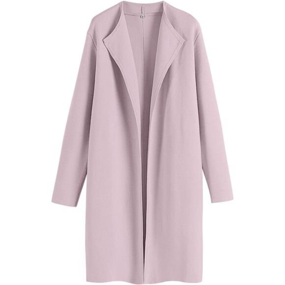 Women's Long Cardigans Sweater Blazer Jacket Coat Violet - Picture 1 of 7
